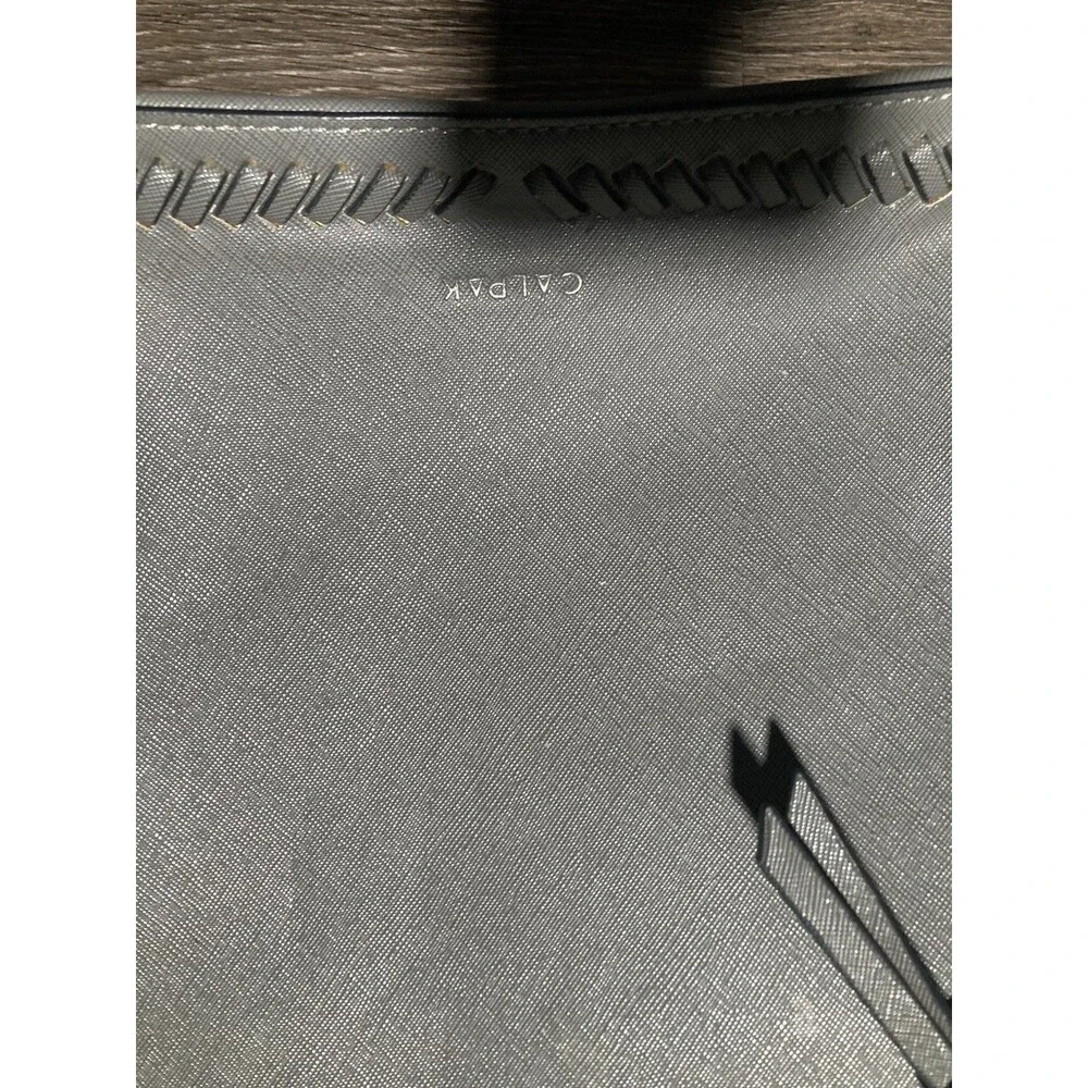 CALPAK Kaya Faux Leather Laptop Backpack Cool Gray